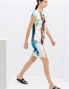 vestido multiestampa